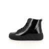 Chaussures Montantes En Cuir Vernis Noir Rieker