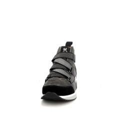 Chaussures montantes en cuir noir Mam'Zelle