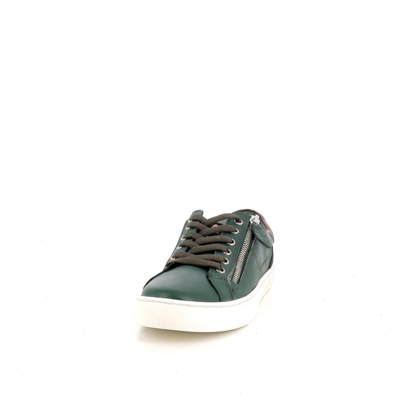 Baskets en cuir vert Cotemer