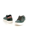 Baskets en cuir vert Cotemer