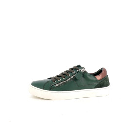 Baskets en cuir vert Cotemer