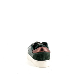 Baskets en cuir vert Cotemer