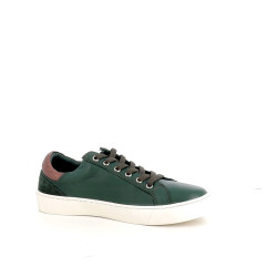 Baskets en cuir vert Cotemer