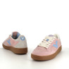 Baskets en cuir rose Victoria