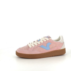 Baskets en cuir rose Victoria
