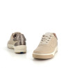 Baskets basses en cuir beige TBS