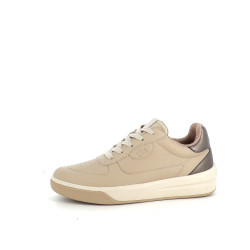 Baskets basses en cuir beige TBS