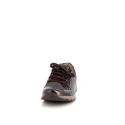 Baskets en cuir marron Suave