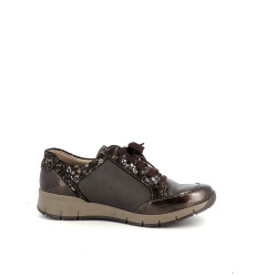 Baskets en cuir marron Suave