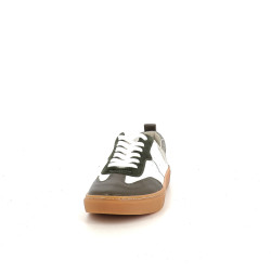 Baskets en cuir vert Emilie Karston