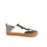 Baskets en cuir vert Emilie Karston