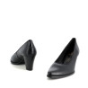 Escarpins en cuir noir Géo Reino