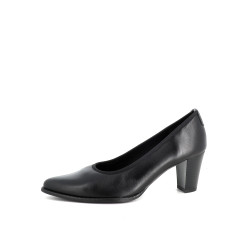 Escarpins en cuir noir Géo Reino