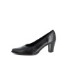 Escarpins en cuir noir Géo Reino