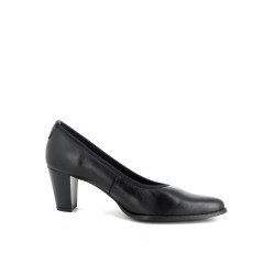 Escarpins en cuir noir Géo Reino