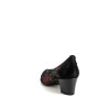Ballerines à talons en cuir noir Géo Reino