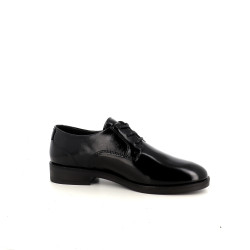 Derbys en cuir noir vernis TBS