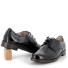 Derbys Mephisto noires pour femme en cuir véritable