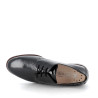Derbys Mephisto noires pour femme en cuir véritable