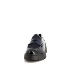 Mocassins en cuir noir Regarde le Ciel