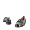 Mocassins en cuir bronze vernis Emilie Karston