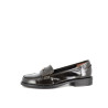 Mocassins en cuir bronze vernis Emilie Karston