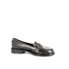 Mocassins en cuir bronze vernis Emilie Karston