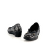 Ballerines en cuir noir Pedro Torres
