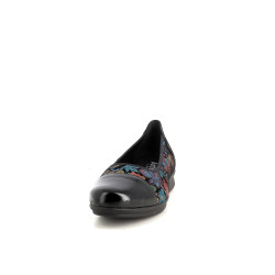 Ballerines en cuir noir Artika