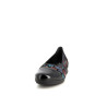 Ballerines en cuir noir Artika