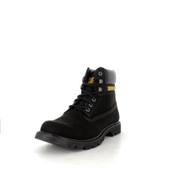 Montantes Caterpillar en cuir noir