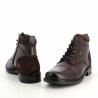 Chaussures Montantes En Cuir Marron TBS
