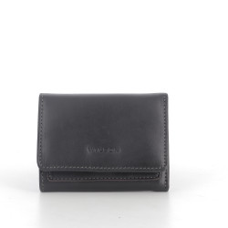 Portefeuille en Cuir Noir Anti-RFID Petit Format Wylson