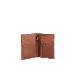Portefeuille en cuir cognac Wylson