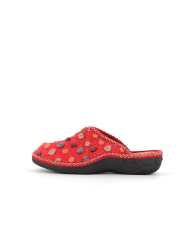 chausson ouvert rouge