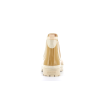 bottine en caoutchouc beige