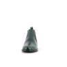 Bottine vert en cuir