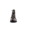 Bottine argent en cuir