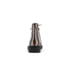 Bottine argent en cuir