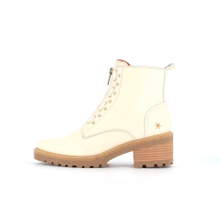 Bottine blanche en cuir Quito