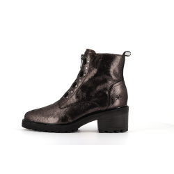 Bottine grise en cuir Quito