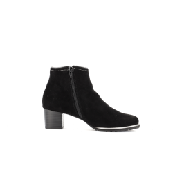 Bottine noir en cuir
