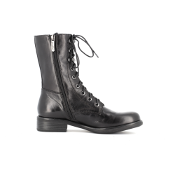Botte noir en cuir