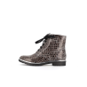 Bottine effet crocodile en cuir