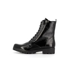 Bottine noir en cuir