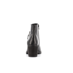 Botillon noir en cuir