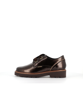 derby marron en cuir Orelia