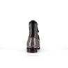 bottine argent en cuir