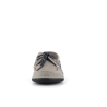 chaussure bateau en cuir gris