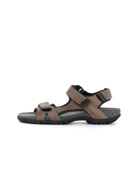 sandale en cuir marron